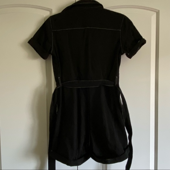 Black denim romper - Picture 7 of 10